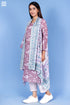 Mulmul Cotton Anu Kurta In Floral Block Print